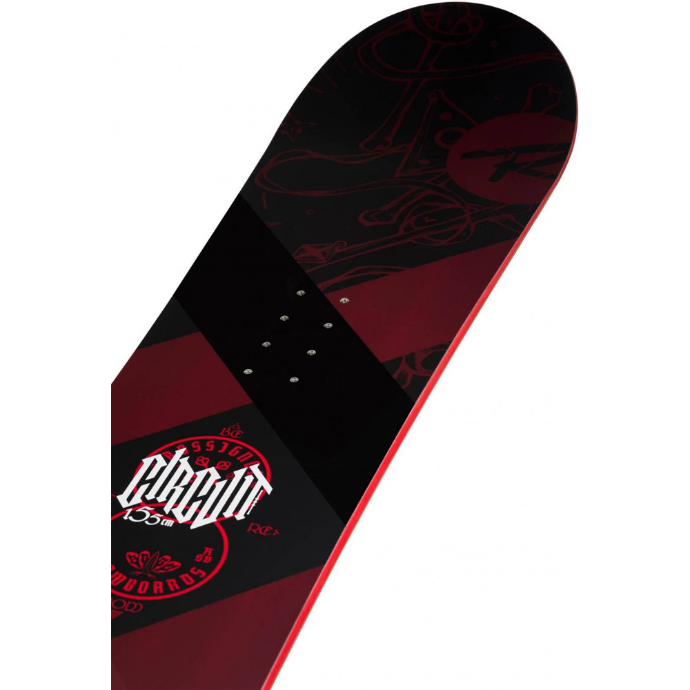 SNOWBOARD CIRCUIT + BINDUNGEN BATTLE BLACK/RED M/L (40.5-48)