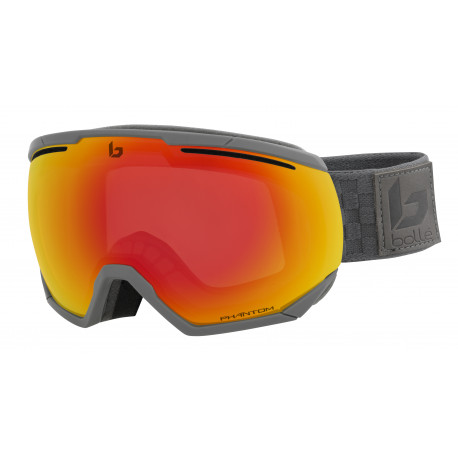 MASQUE DE SKI NORTHSTAR MATTE GREY SQUARES PHANTOM FIRE RED MASQUE DE SKI NORTHSTAR MATTE GREY SQUARES PHANTOM FIRE RED