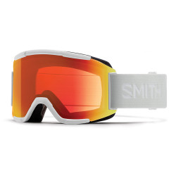 MASQUE DE SKI SQUAD WHITE VAPOR CHROMAPOP PHOTOCHROMIC RED MIRROR CAT.1-2