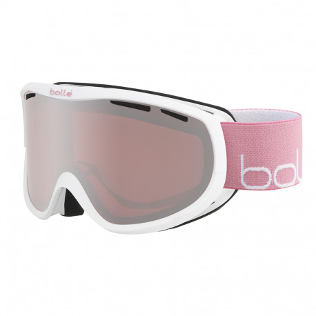 MASQUE DE SKI SIERRA WHITE PINK SHINY VERMILLON GUN