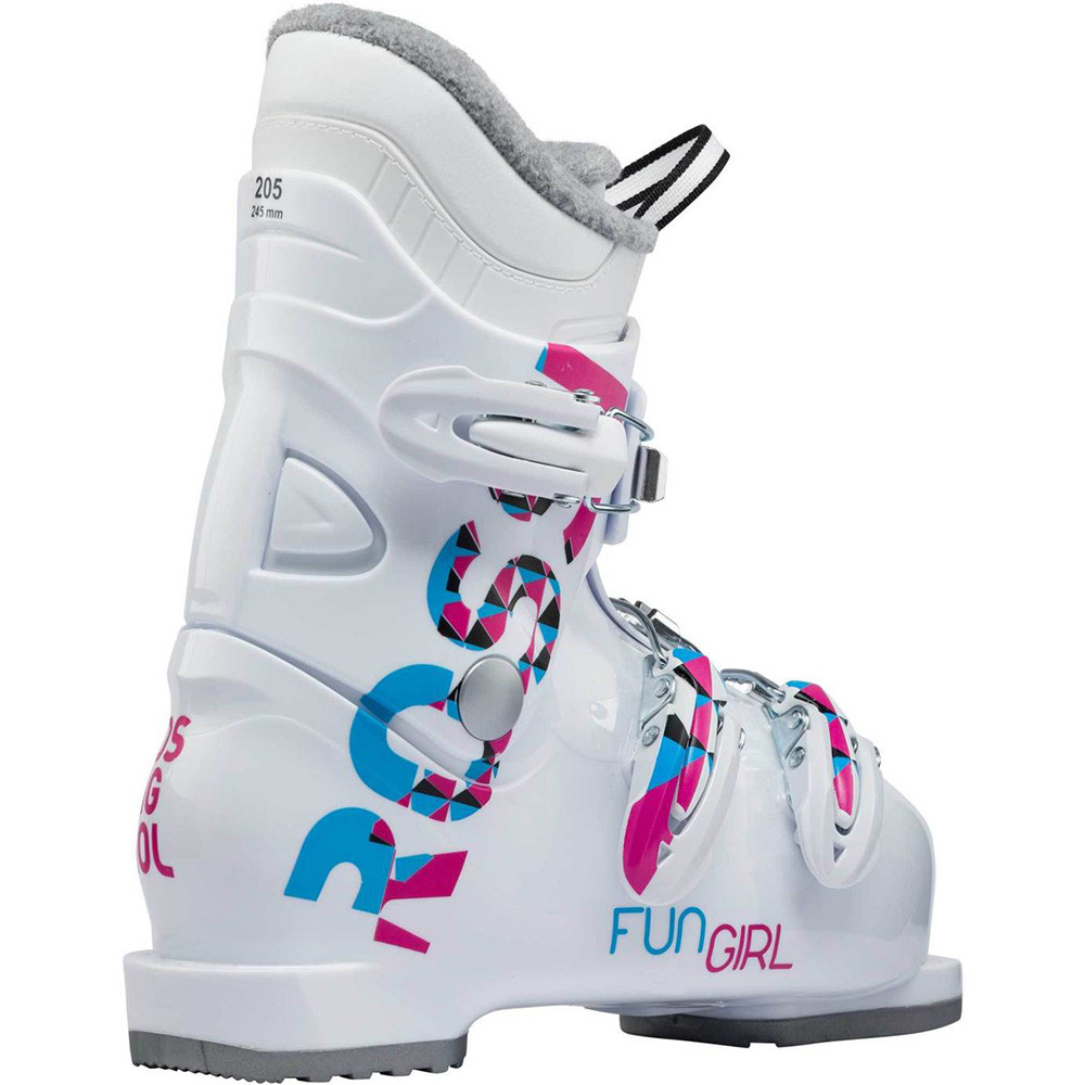 Chaussure de ski occasion junior Rossignol fun girl blanc/rose 