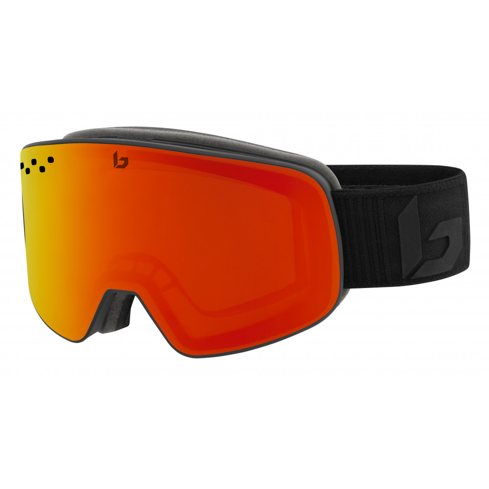 MASQUE DE SKI NEVADA MATTE BLACK CORP SUNRISE