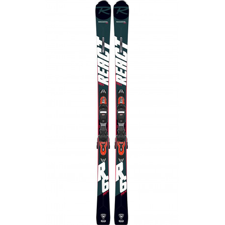 SKI REACT R6 COMPACT + FIXATIONS EXPRESS 11 GW B83 HOT RED SKI REACT R6 COMPACT + FIXATIONS EXPRESS 11 GW B83 HOT RED