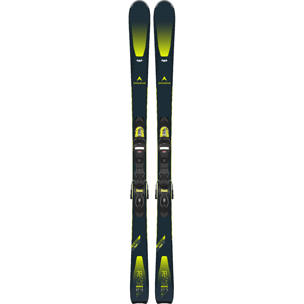 SCI PEEDZONE 4X4 78 + ATTACCHI XPRESS 11 GW B83 BLACK/YELLOW