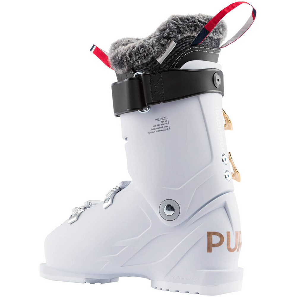 BOTAS DE ESQUÍ PURE PRO 90 WHITE GREY