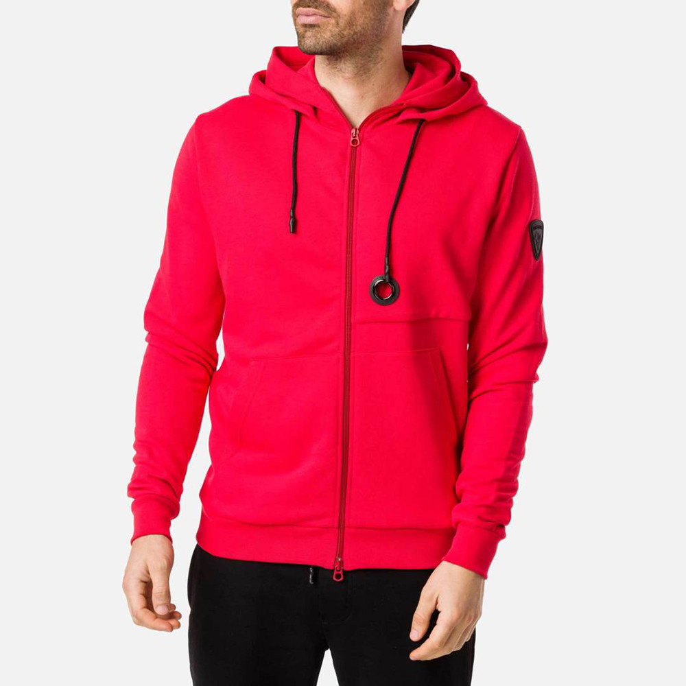 SWEAT DOUBLE HOODIE FZ RED