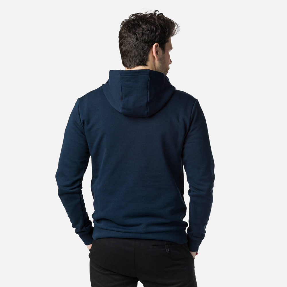 SWEAT STRIPES HOOD DARK NAVY