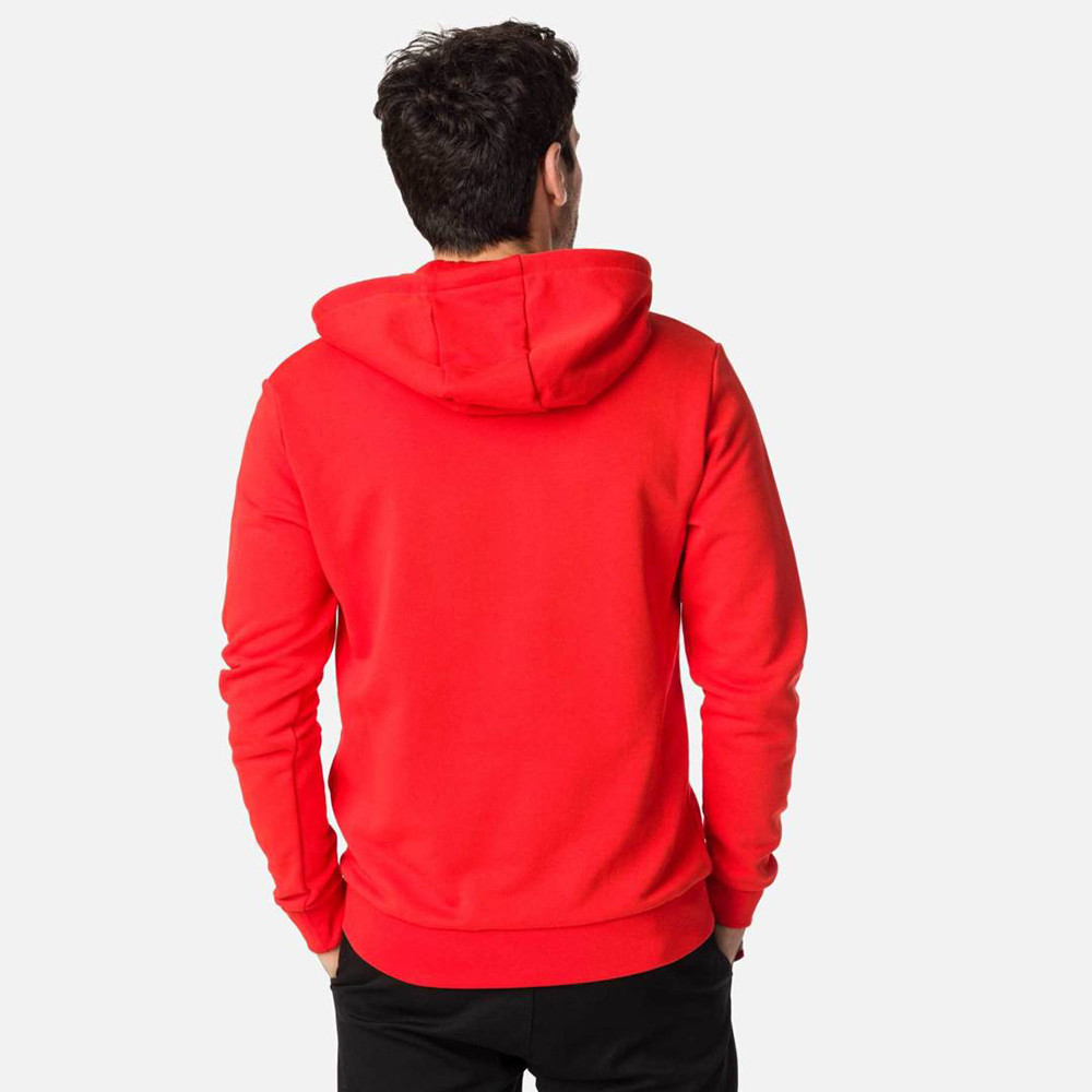 SWEAT STRIPES HOOD RED