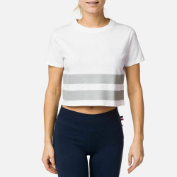 T-SHIRT W STRIPES TEE WHITE