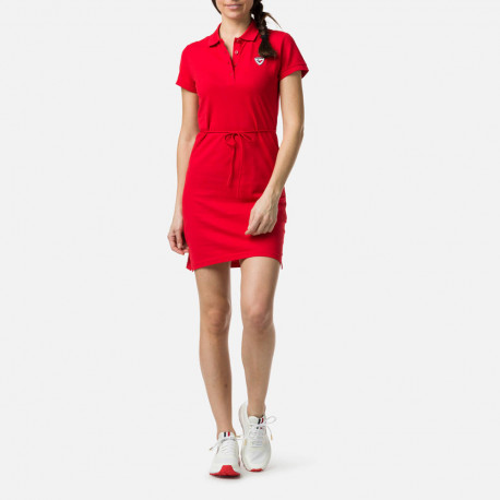 ABITI W POLO DRESS CARMIN