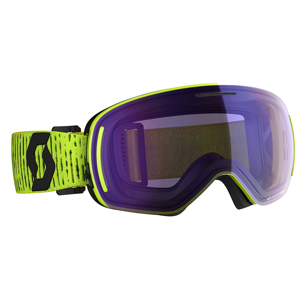 MASQUE DE SKI LCG EVO LS YELLOW/LIGHT SENSITIVE BLUE CHROME