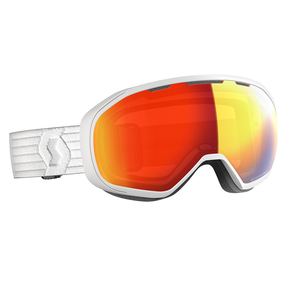 GOGGLE FIX LS WHITE/LIGHT SENSITIVE RED CHROME