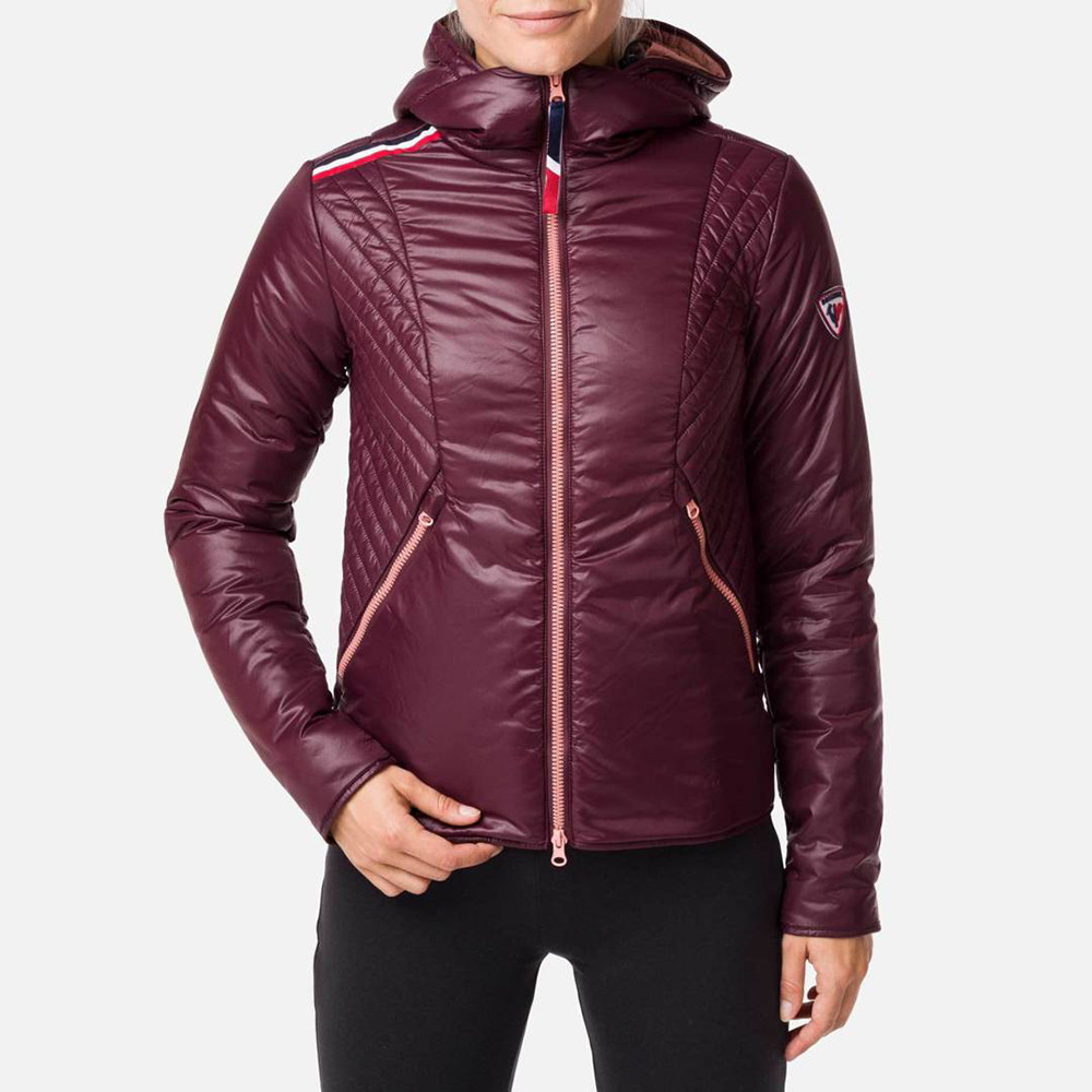 CHAQUETA W VERGLAS HOOD JKT BORDEAUX