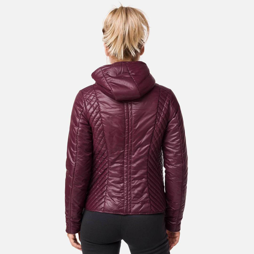 DAUNENEJACKE W VERGLAS HOOD JKT BORDEAUX