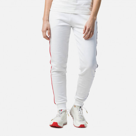 PANTALON W STRIPES SWEAT PANT WHITE