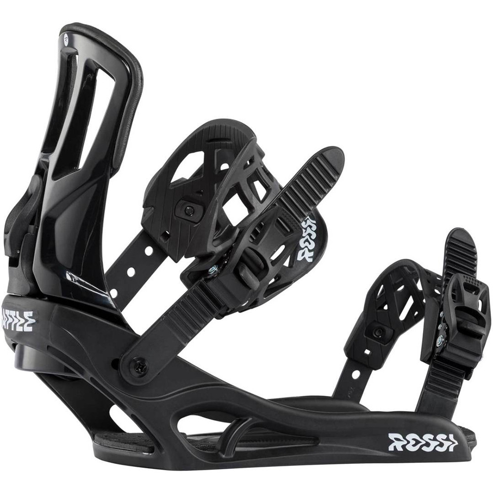 SNOWBOARD DISTRICT + BINDINGS BATTLE BLACK/WHITE M/L (40.5-48)