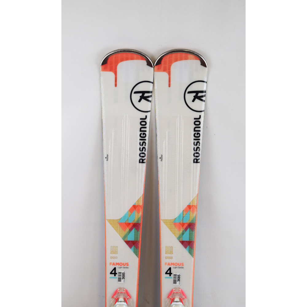 SKI FAMOUS 4 + BINDUNGEN XPRESS W 10 B83 WHITE TURQUOISE