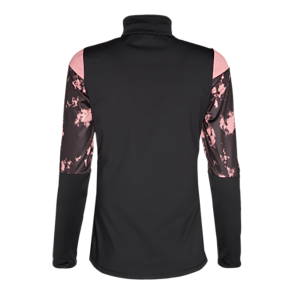PULL BUBBLE 1/4 ZIP TOP THINK PINK