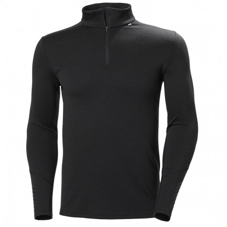 PULL LIFA MERINO MIDWEIGHT 1/2 ZIP BLACK