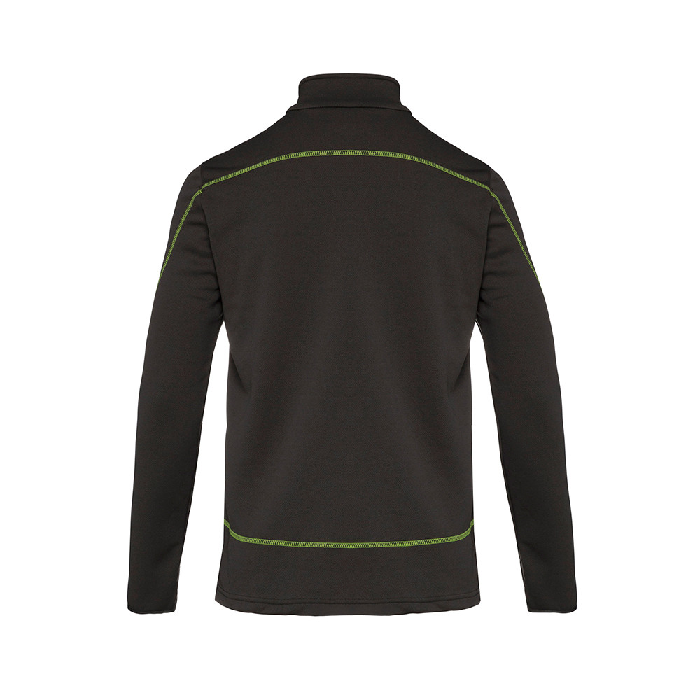 PULL HUMANS 1/4 ZIP TOP LIME ROCKS