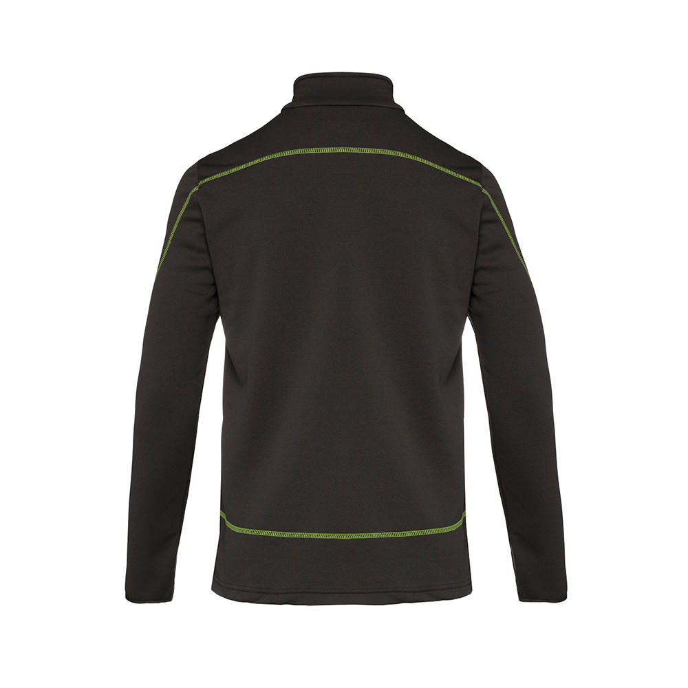 PULLOVER HUMANS 1/4 ZIP TOP LIME ROCKS