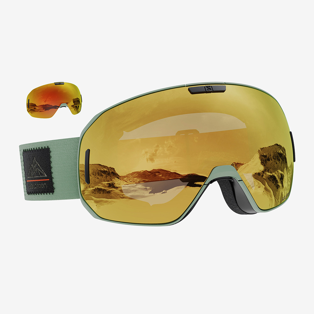 GOGGLE S/MAX OIL GREEN BRONZE S3 /MID RED S2