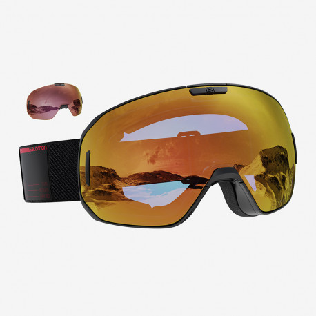 MASQUE DE SKI S/MAX BLACK SIGMA POPPY RED/SIGMA SILVER PINK