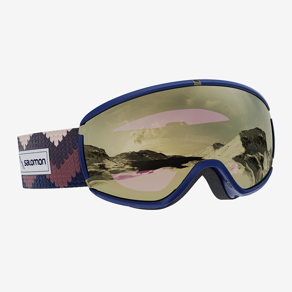 SALOMON GOGGLE IVY WISTERIA BLACK GOLD Gliss