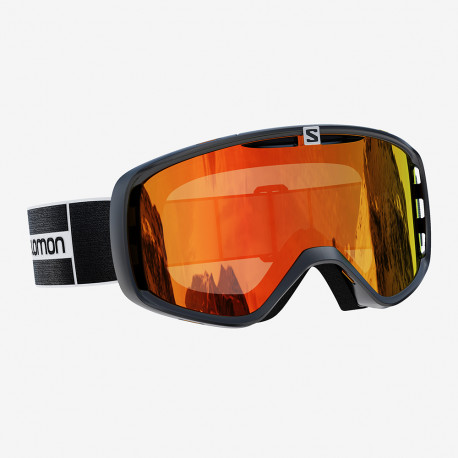 GOGGLE AKSIUM BLACK MID RED S2