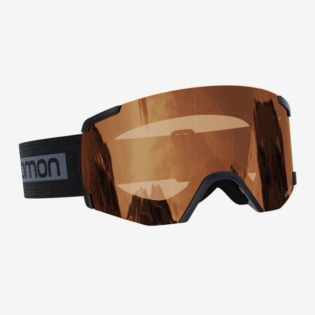 SALOMON SKIBRILLE S VIEW BLACK TONIC ORANGE S2 Easy Gliss