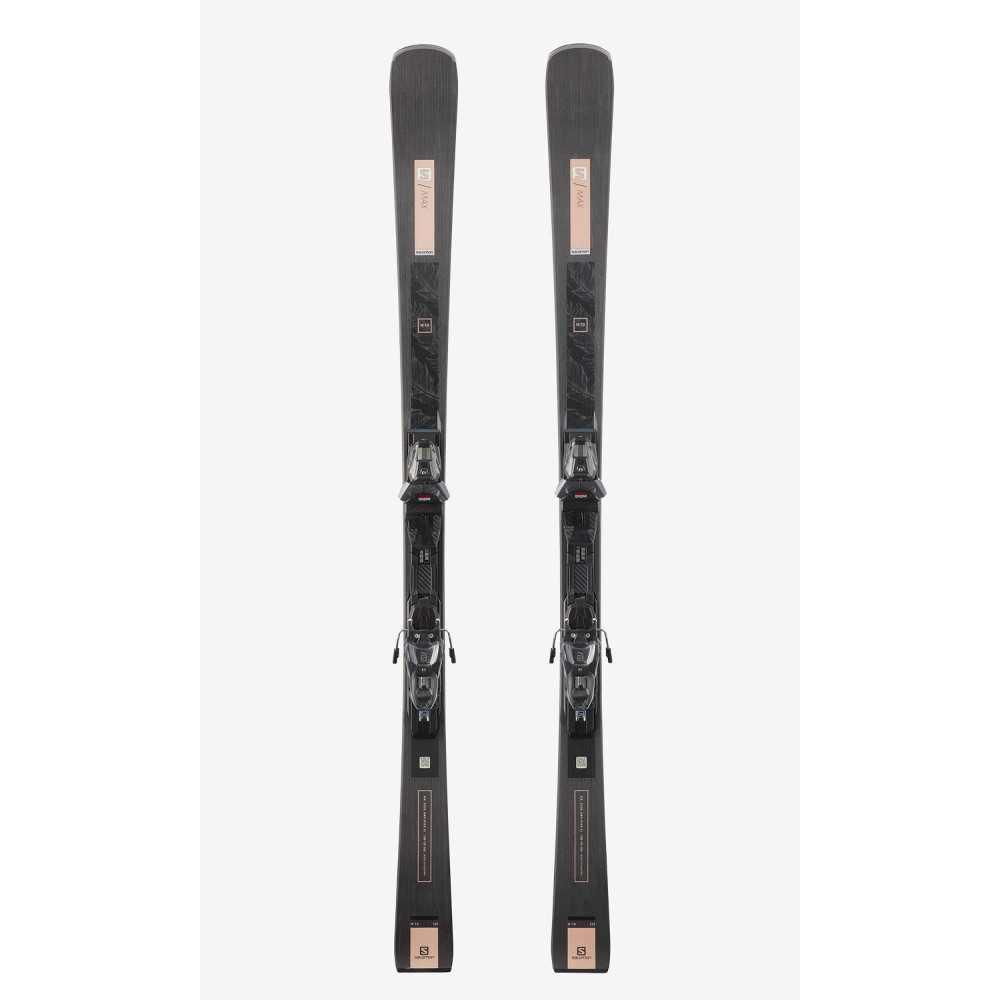 SKI S/MAX  W 10 + FIXATIONS M11 GW BLACK/GREY L80