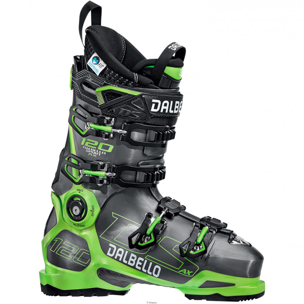 CHAUSSURES DE SKI DS AX 120 MS ANTHRACITE/GREEN