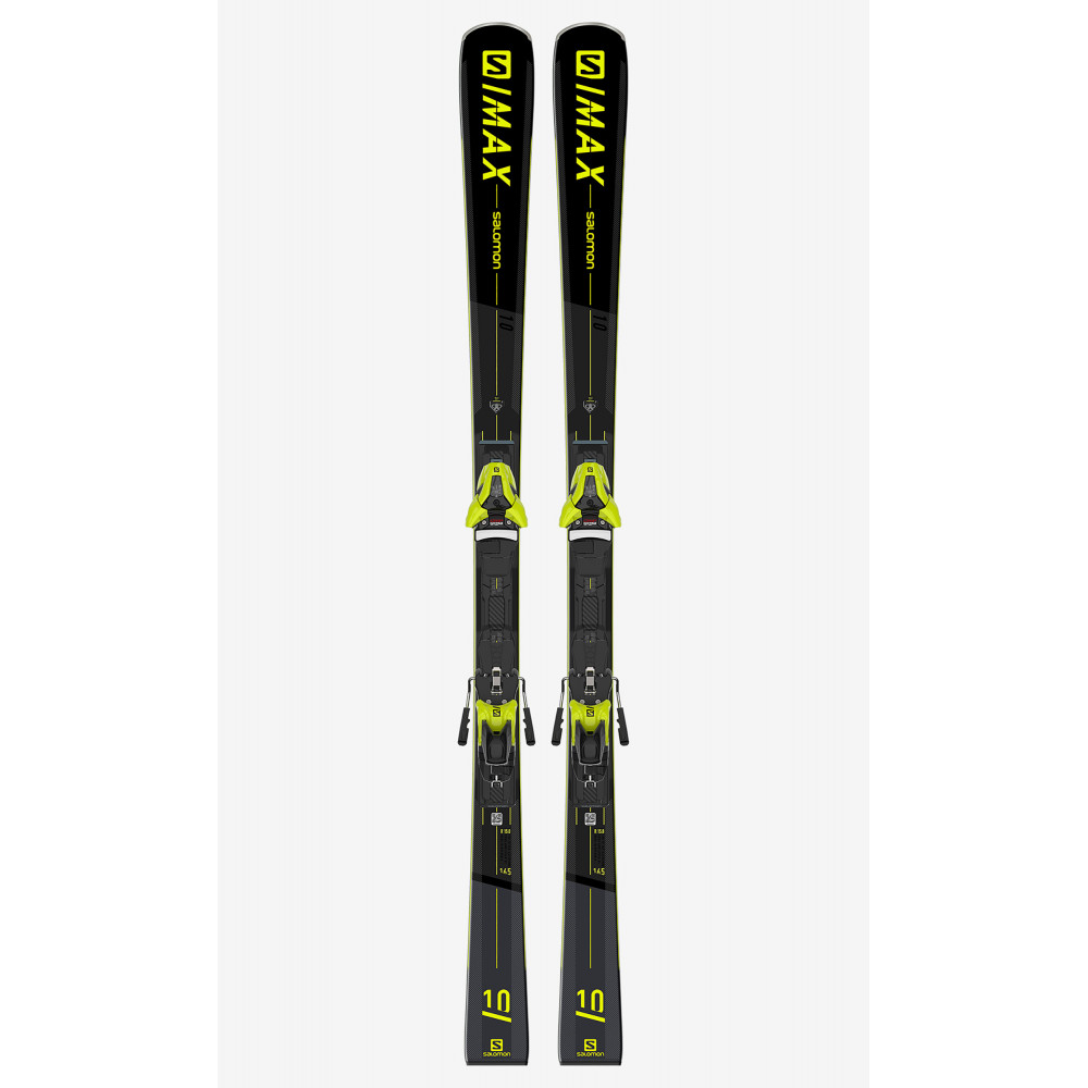 SKI S/MAX 10 + BINDINGS Z12 GW YELLOW/BLACK F80