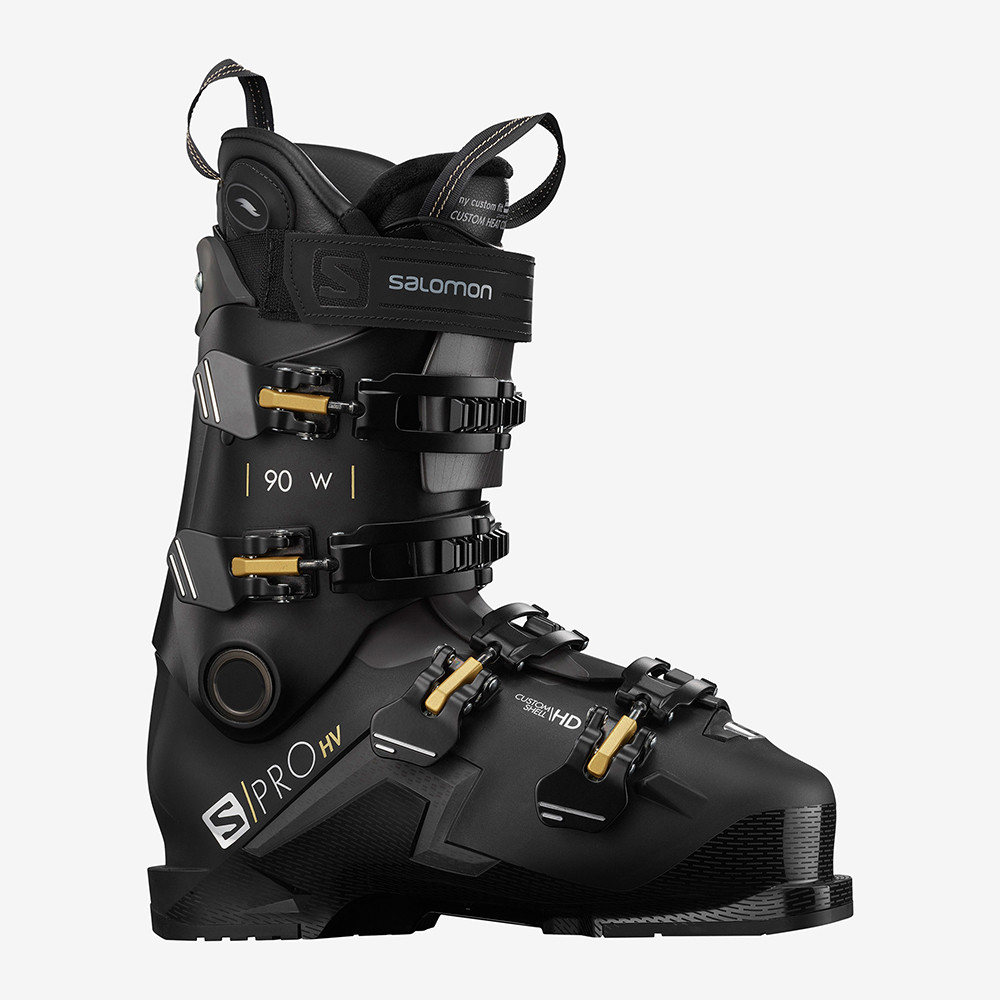 BOTAS DE ESQUÍ S/PRO HV 90 W CH BLACK/BELLUGA/GOLDEN GLAW