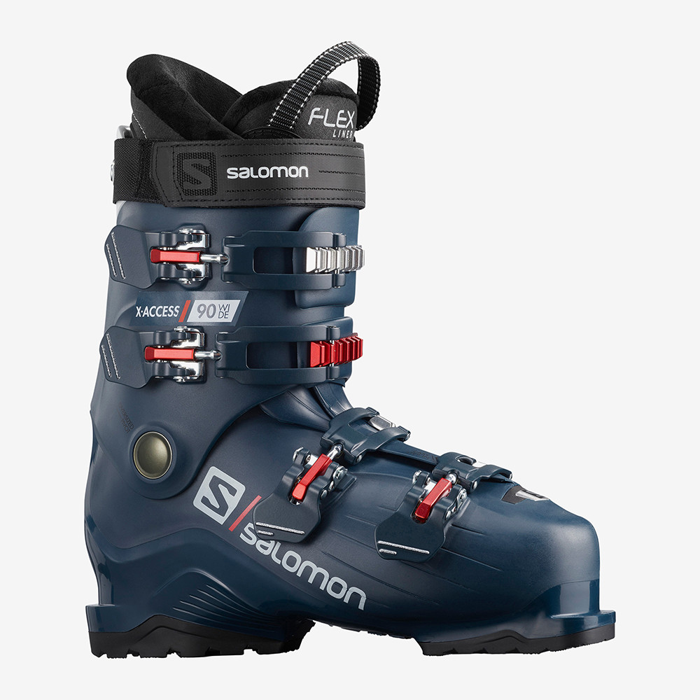 CHAUSSURES DE SKI X ACCESS 90 WIDE PETROL BLUE/RED