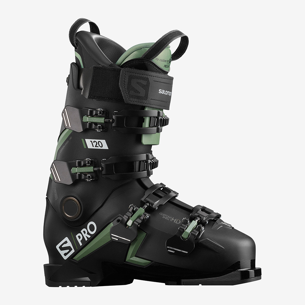 CHAUSSURES DE SKI S/PRO 120 BLACK/OIL GREEN/WHITE