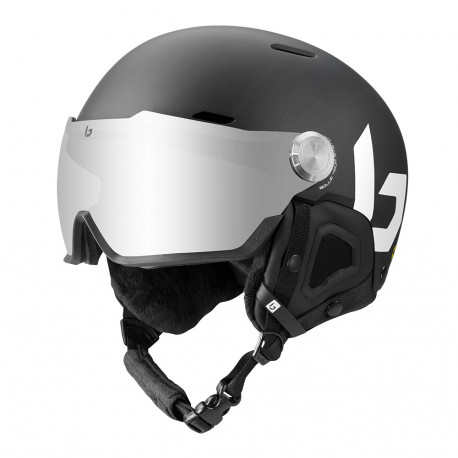 SKI HELMET MIGHT VISOR BLACK MATTE BROWN GUN CAT.2 SKI HELMET MIGHT VISOR BLACK MATTE BROWN GUN CAT.2