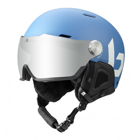 CASQUE DE SKI MIGHT VISOR YALE BLUE MATTE BROWN GUN CAT.2 CASQUE DE SKI MIGHT VISOR YALE BLUE MATTE BROWN GUN CAT.2