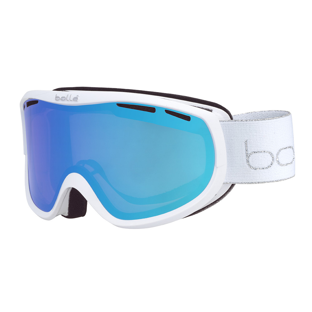 GOGGLE SIERRA WHITE & SILVER SHINY VERMILLON BLUE CAT.2