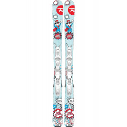 SKI SUPER ROOSTIE + FIXATIONS KID 4 GW B76 WHITE