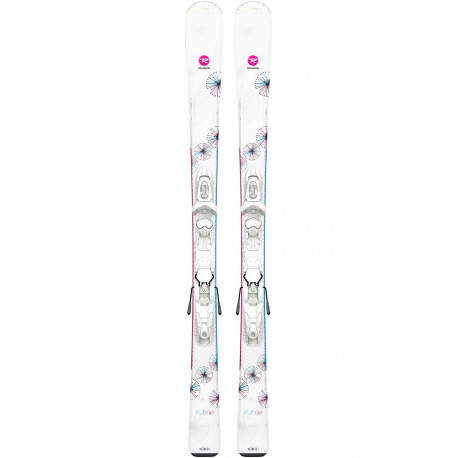 SKI FUN GIRL + BINDINGS KID 4 GW B76 WHITE