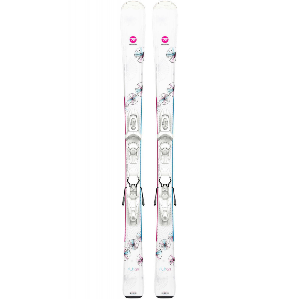 SKI FUN GIRL + BINDINGS KID 4 GW B76 WHITE