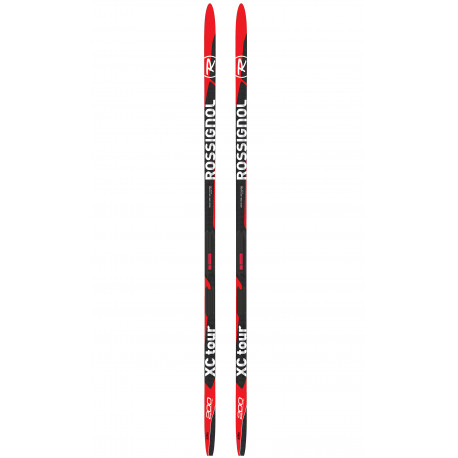 SKI NORDIQUE XC-TOUR WAXLESS 45/IFP + FIXATIONS CONTROL STEP IN BLACK