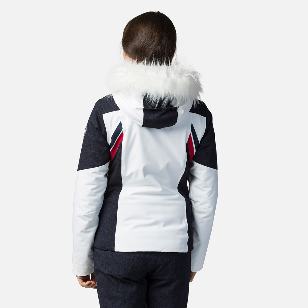 SKI JACKET W EMBLEME DENIM JKT WHITE