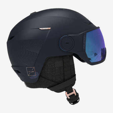 SKI HELMET ICON LT VISOR WISTERIA NAVY SKI HELMET ICON LT VISOR WISTERIA NAVY