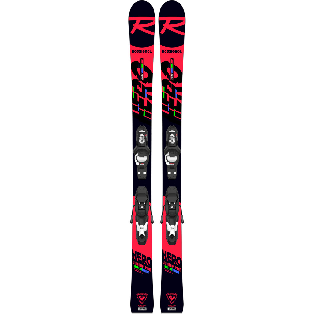 SKI HERO JR MULTI-EVENT + FIXATIONS KID 4 GW B76 BLACK