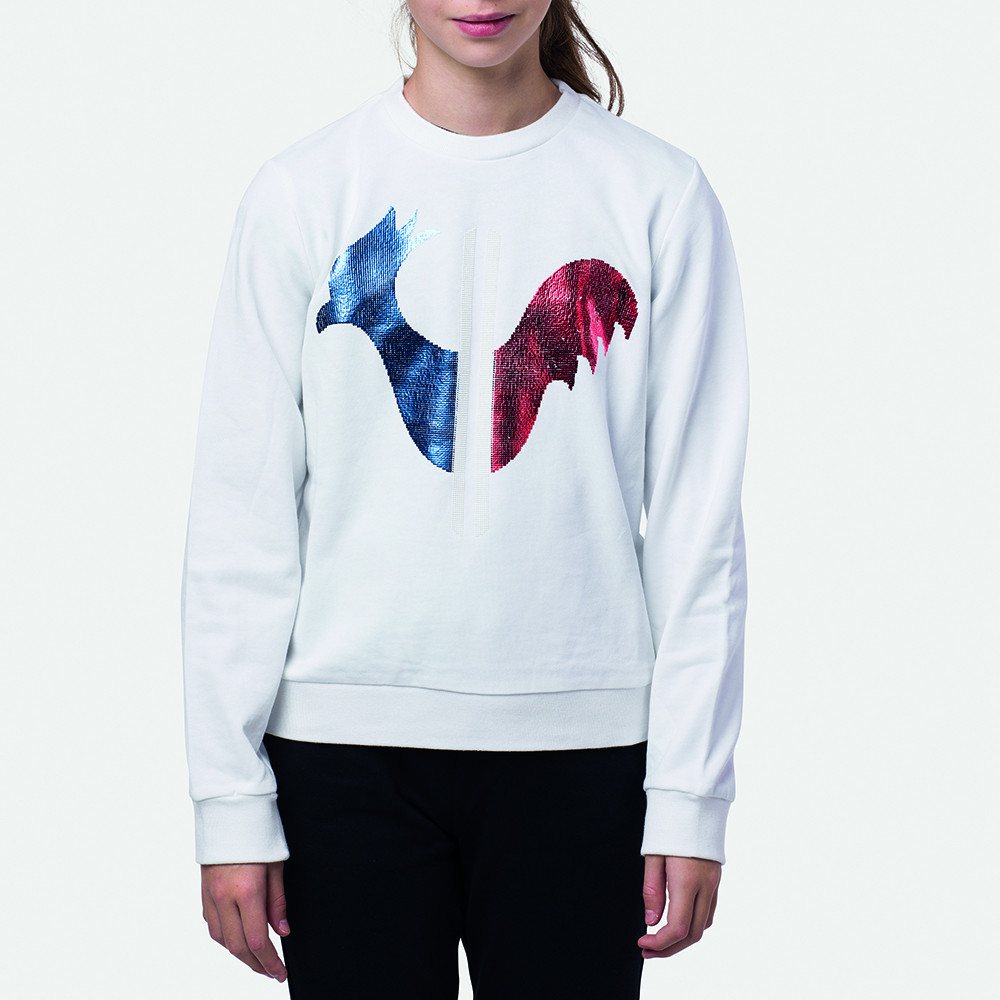 SWEAT GIRL ROOSTER RN WHITE