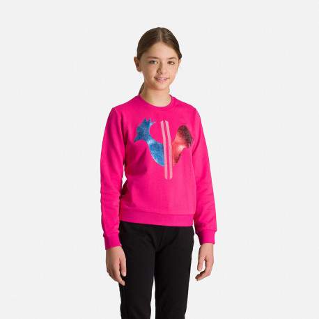 FELPA GIRL ROOSTER RN PINK FUSHIA