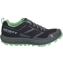 TRAIL SHOES W SUPERTRAC 2.0 BLACK/LIGHT GREEN