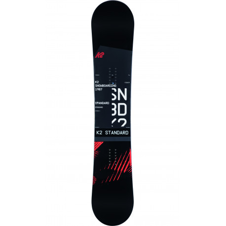 SNOWBOARD STANDARD + FIXATIONS K2 INDY BLACK - Taille: L (40.5-44.5)